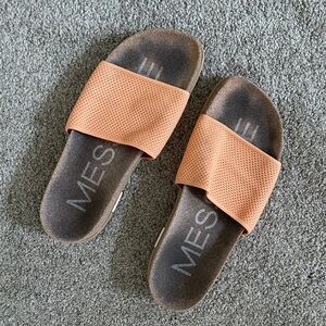 Message Orange Slides Cork Footbed Size 40
